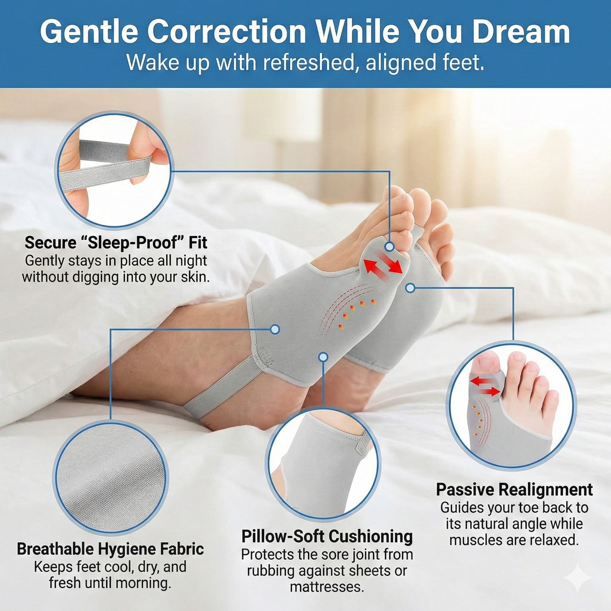 StrideRelief Soft-Tension Alignment Socks