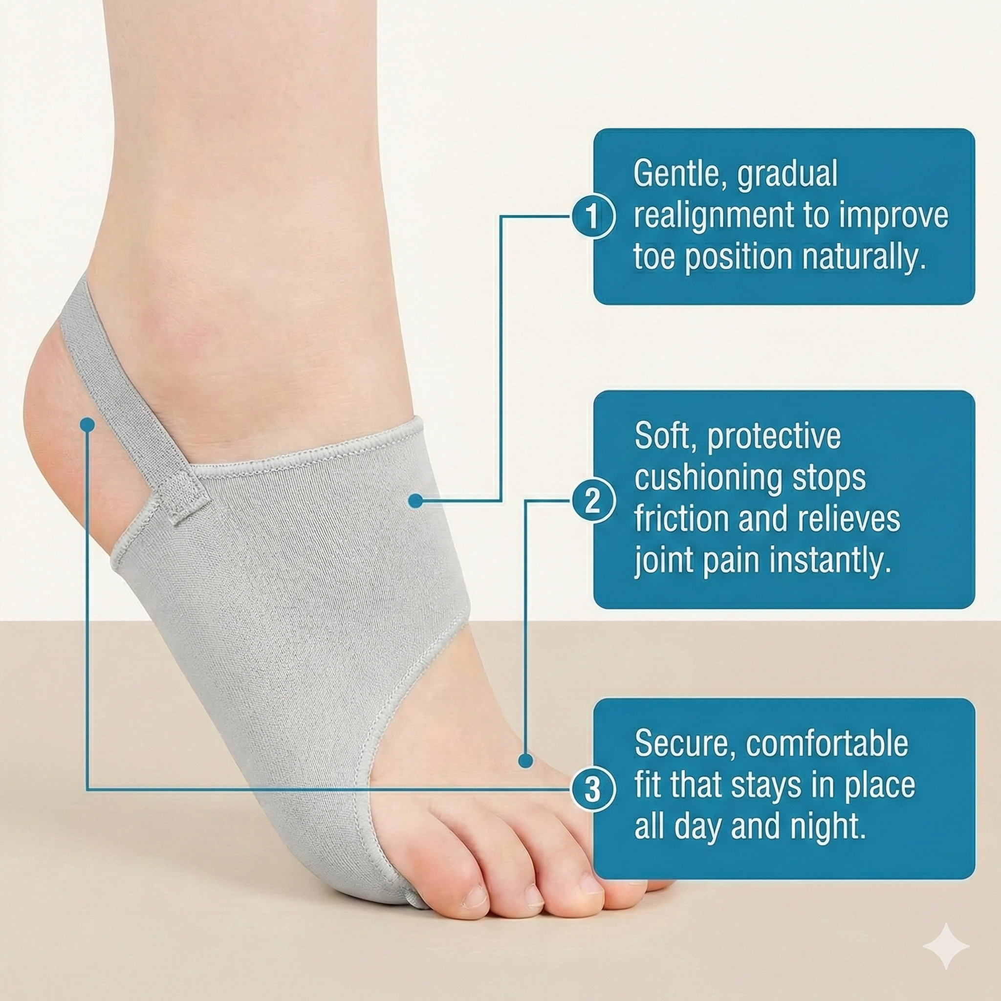 StrideRelief Soft-Tension Alignment Socks