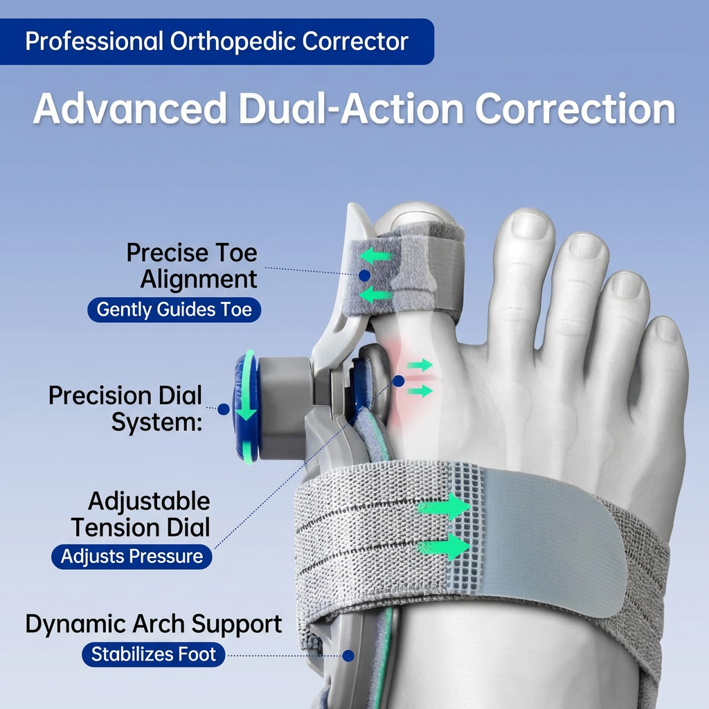 BunionDefense™ Pro: Adjustable Orthopedic Splint (With Knob-Technology)